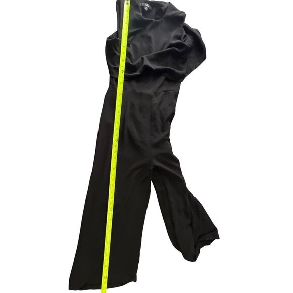 Lulus Womens Black Sleeveless Jumpsuit Size M With Back Button Detail - Picture 5 of 10